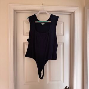 Wild Fable Black Square Neck Bodysuit